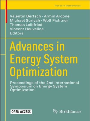 cover image of Advances in Energy System Optimization